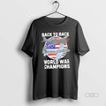 Trendy Back To Back World War Champions Usa Flag Unisex , , , Long Sleeve Tee