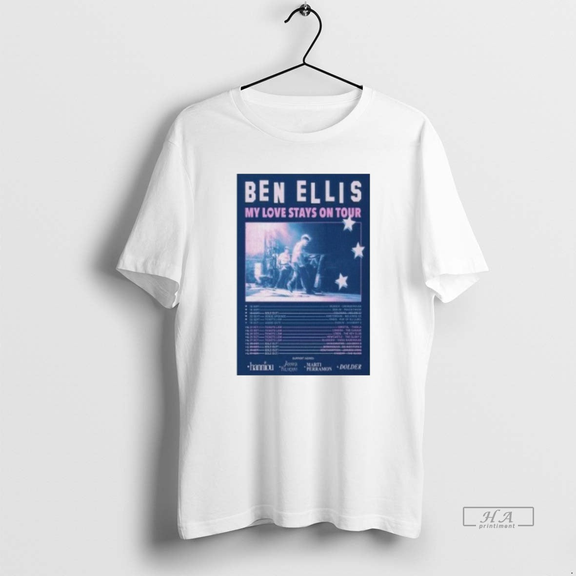 Trendy Ben Ellis My Love Stays On Tour 2025 Unisex , , , Long Sleeve Tee