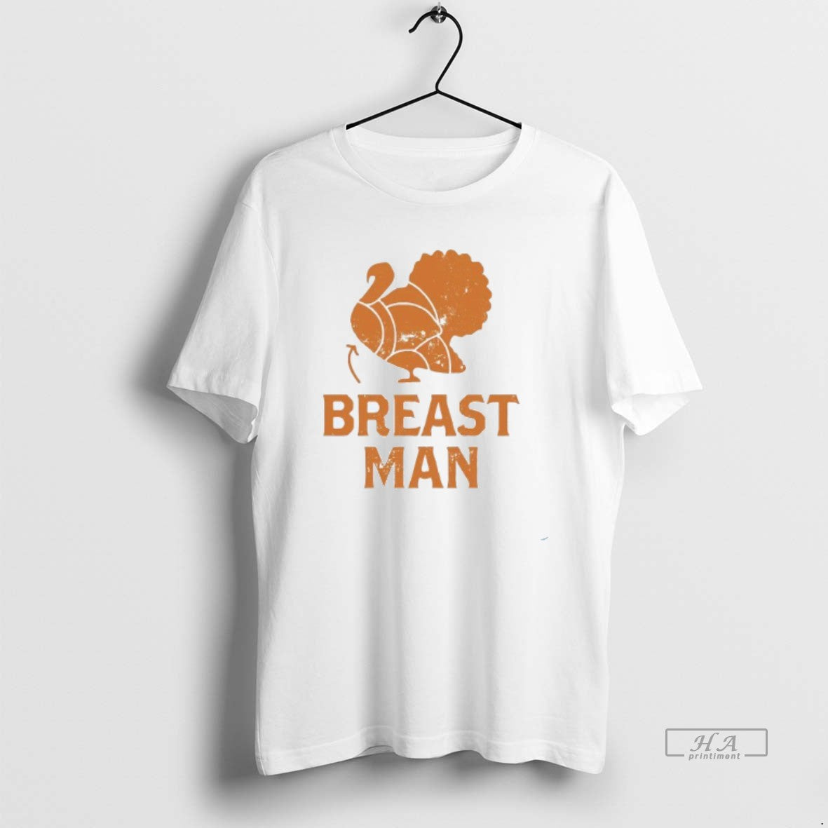 Trendy Breast Man Thanksgiving Mens White Tee Unisex , , , Long Sleeve Tee