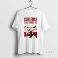 Trendy Christmas Is All Around Us Christmas Mens White Tee Unisex , , , Long Sleeve Tee