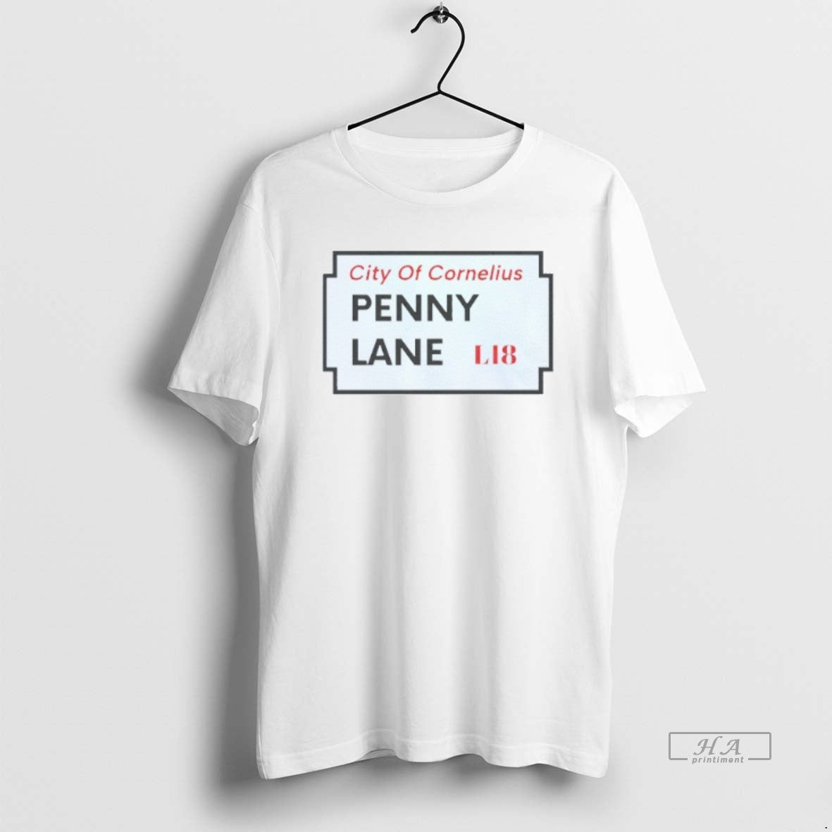 Trendy City Of Cornelius Penny Lane L18 Mens White Tee Unisex , , , Long Sleeve Tee