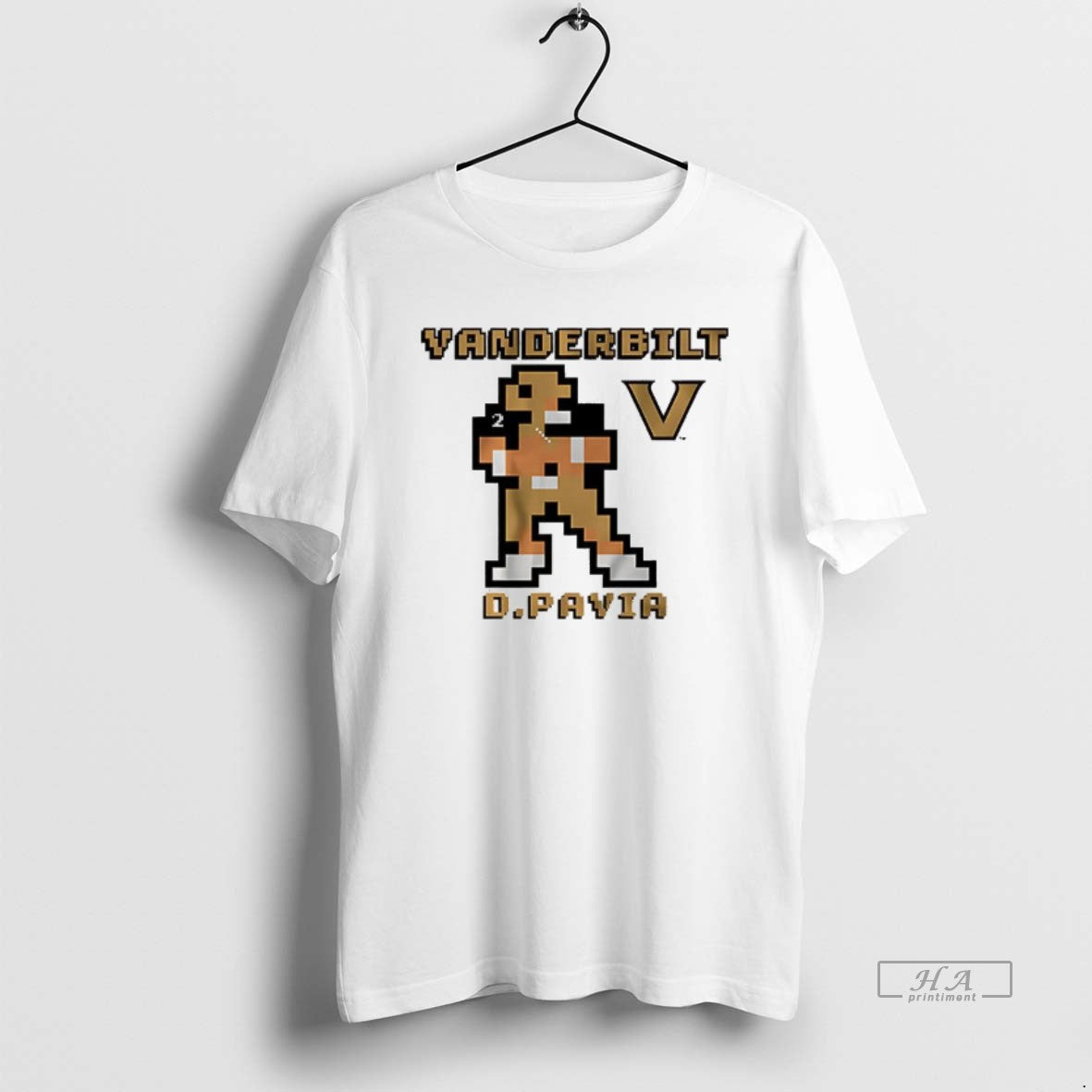 Trendy Diego Pavia Vanderbilt Commodores Football Retro Baller 8 Bit Style Unisex , , , Long Sleeve Tee