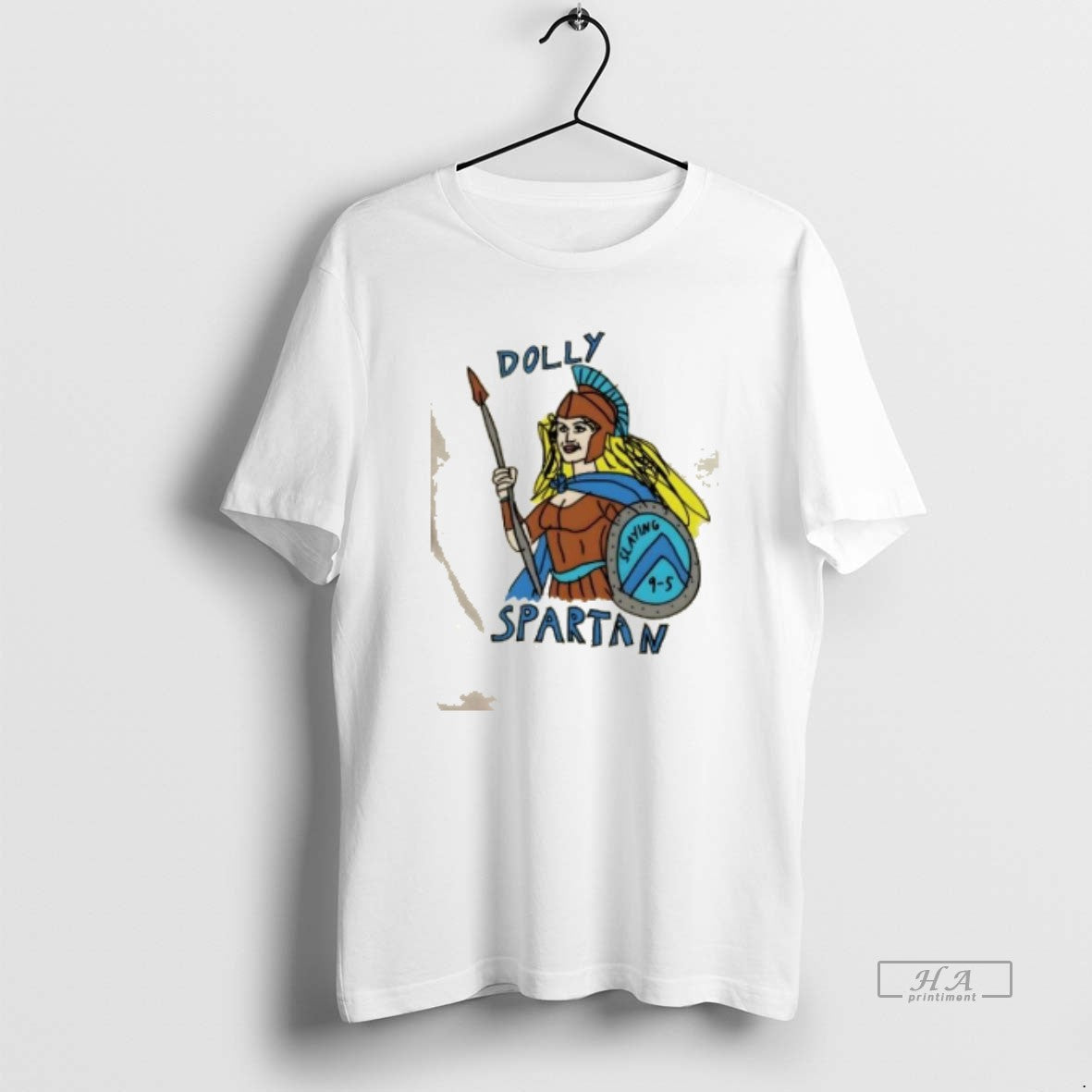 Trendy Dolly Spartan Art Unisex , , , Long Sleeve Tee