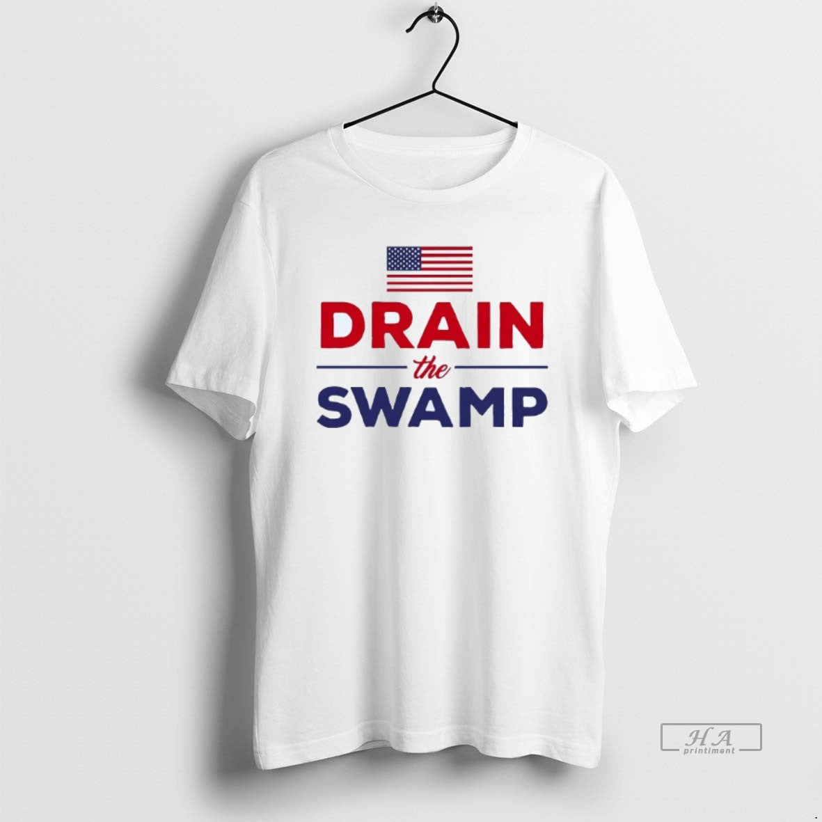 Trendy Drain The Swamp Obamacare Us Flag Mens White Tee Unisex , , , Long Sleeve Tee