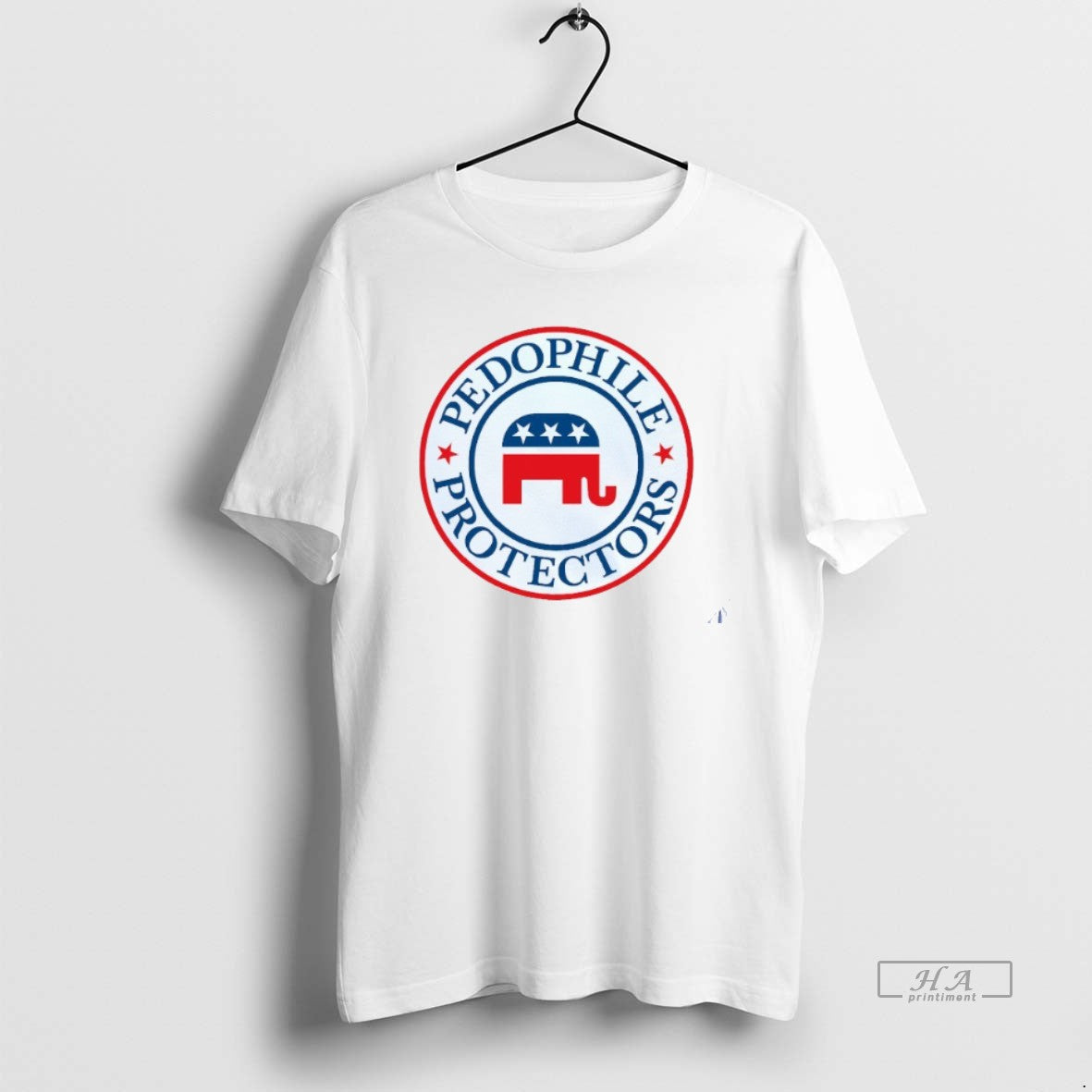 Trendy Elephant Republic Pedophile Protectors Mens White Tee Unisex , , , Long Sleeve Tee