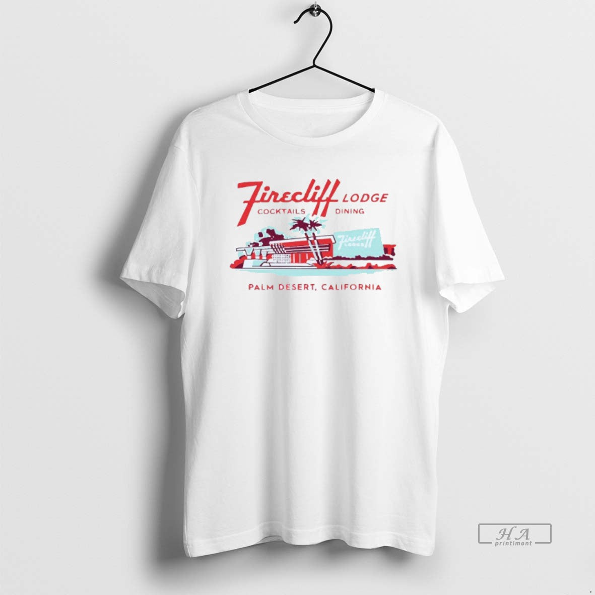 Trendy Firecliff Lodge Hotel Cocktail Dining Palm Desert Springs Ca Mens White Tee Unisex , , , Long Sleeve Tee
