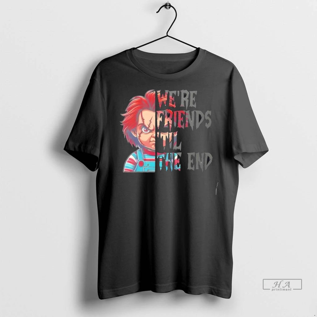 Trendy Friends Til The End Creepy Doll Horror Movie Halloween Shirt Sweater