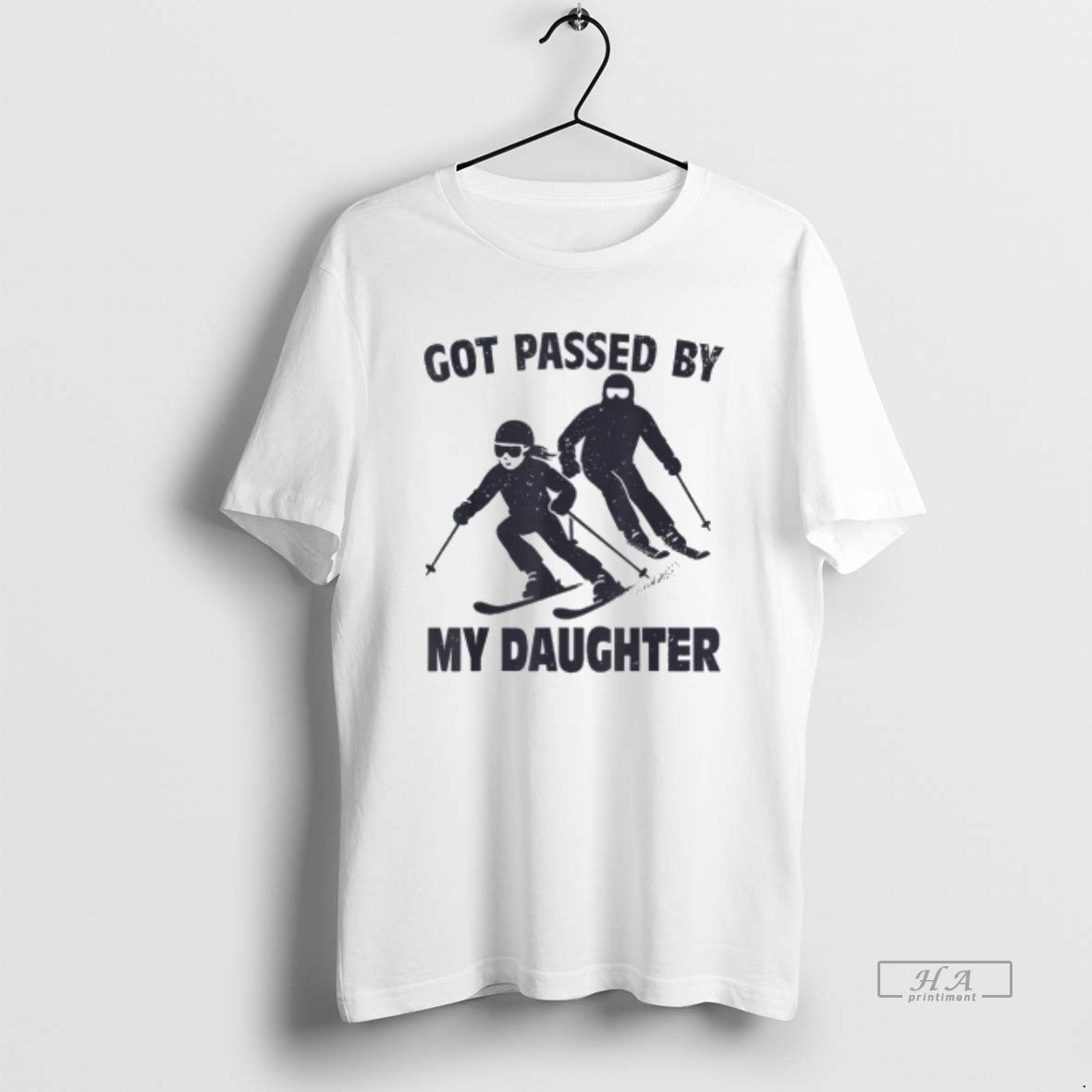 Trendy Got Passed By My Daughter Funny Skiing Unisex , , , Long Sleeve Tee