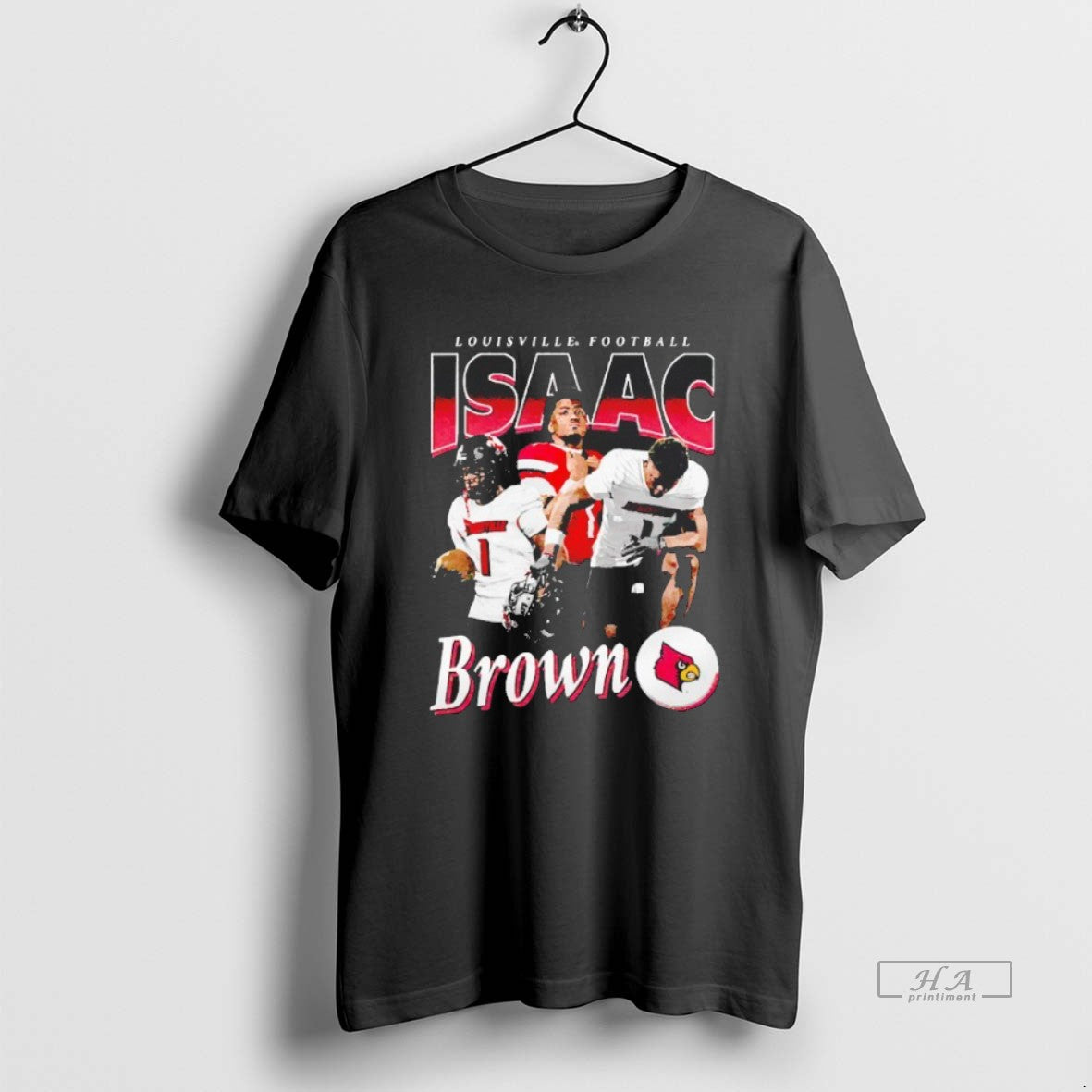Trendy Isaac Brown Louisville Cardinals Football Player Graphic Blackshirt Unisex , , , Long Sleeve Tee