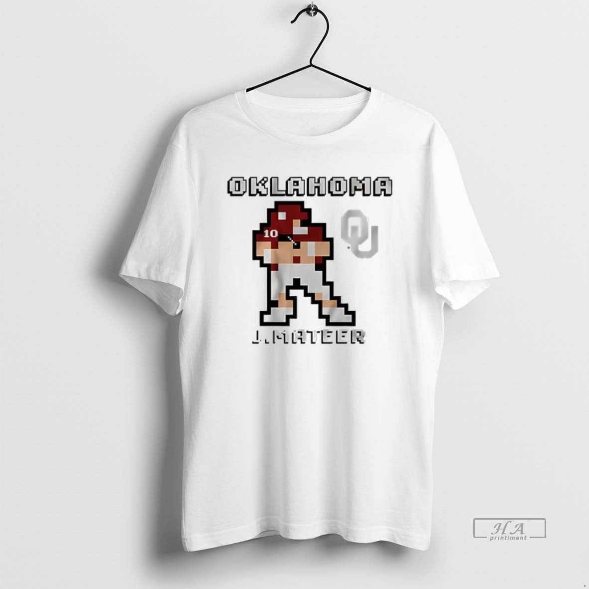 Trendy John Mateer Oklahoma Football Retro Baller 8 Bit Style Unisex , , , Long Sleeve Tee