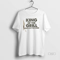 Trendy King Of The Grill Bbq Barbecue Unisex , , , Long Sleeve Tee