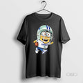 Trendy Minions Is Holding A Ball And Smiling At Dallas Cowboys Fans Unisex , , , Long Sleeve Tee