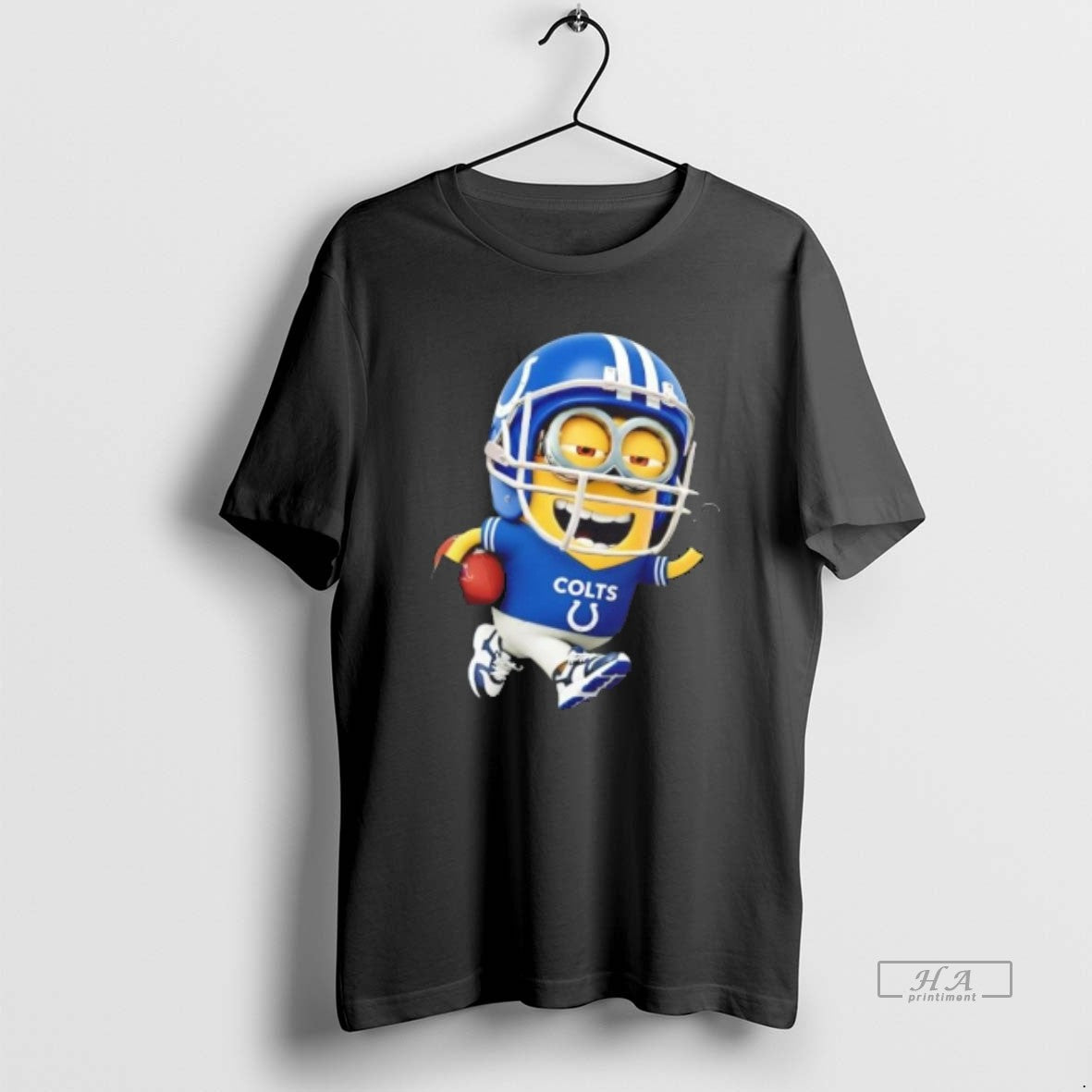 Trendy Minions Is Holding A Ball And Smiling At Indianapolis Colts Fans Unisex , , , Long Sleeve Tee