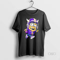Trendy Minions Is Holding A Ball And Smiling At Minnesota Vikings Fans Unisex , , , Long Sleeve Tee