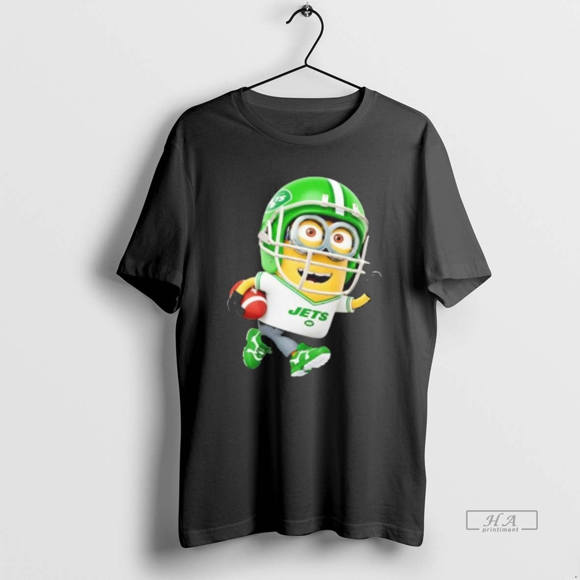 Trendy Minions Is Holding A Ball And Smiling At New York Jets Fans Unisex , , , Long Sleeve Tee