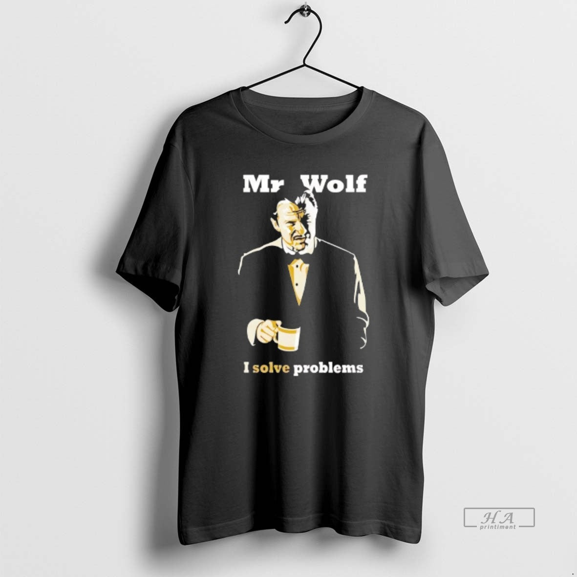 Trendy Mr Wolf I Solve Problems Unisex , , , Long Sleeve Tee