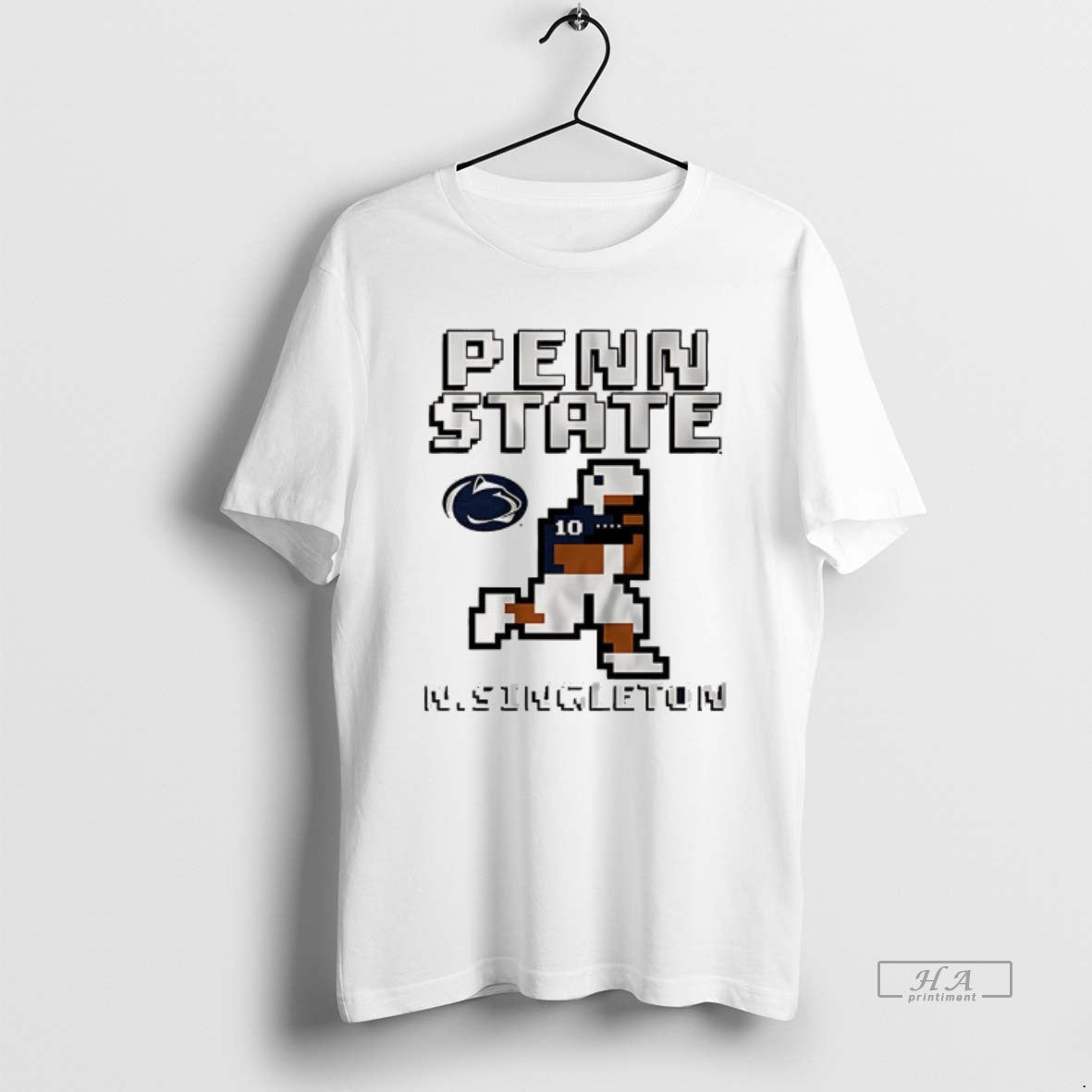 Trendy Nick Singleton Penn State Nittany Lions Football Retro Baller 8 Bit Style Unisex , , , Long Sleeve Tee