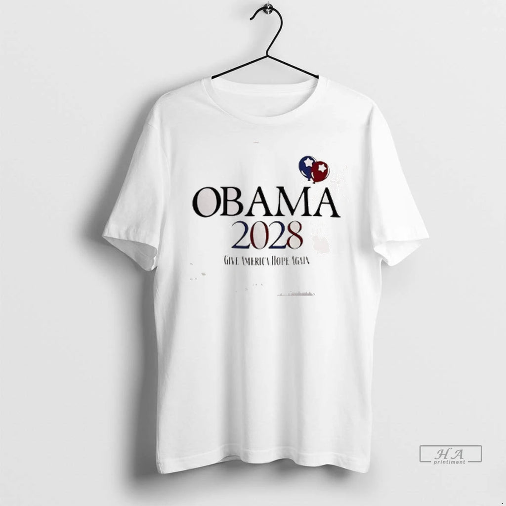 Trendy Obama 2028 Give America Hope Again Shirt Sweater