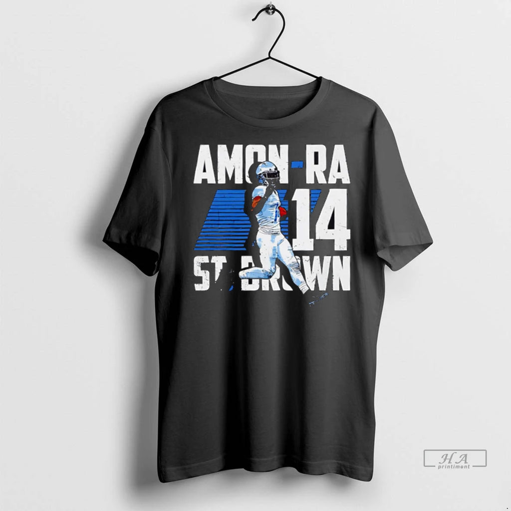 Trendy Officials Amon Ra St Brown Detroit Player Name Shirt Sweater