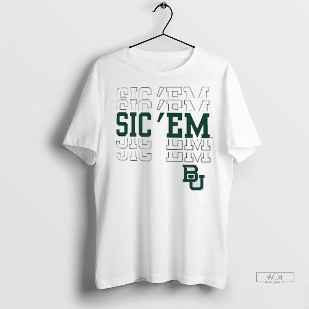 Trendy Officials Baylor Bears Ivory Sic Em Shirt Sweater