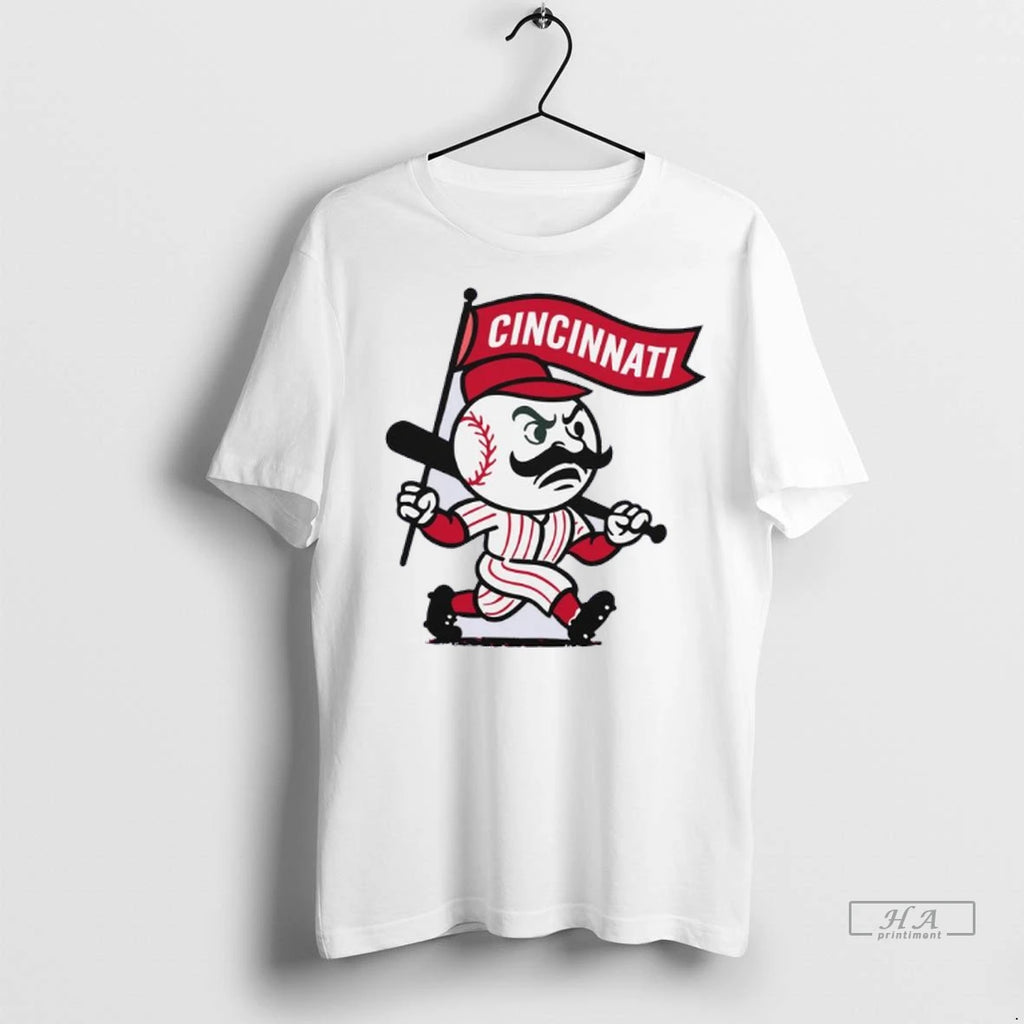 Trendy Officials Cincinnati Reds Mr Red Parade 2025 Postseason Shirt Sweater