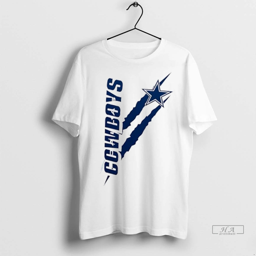 Trendy Officials Cowboys Color Scratch Design Shirt Sweater