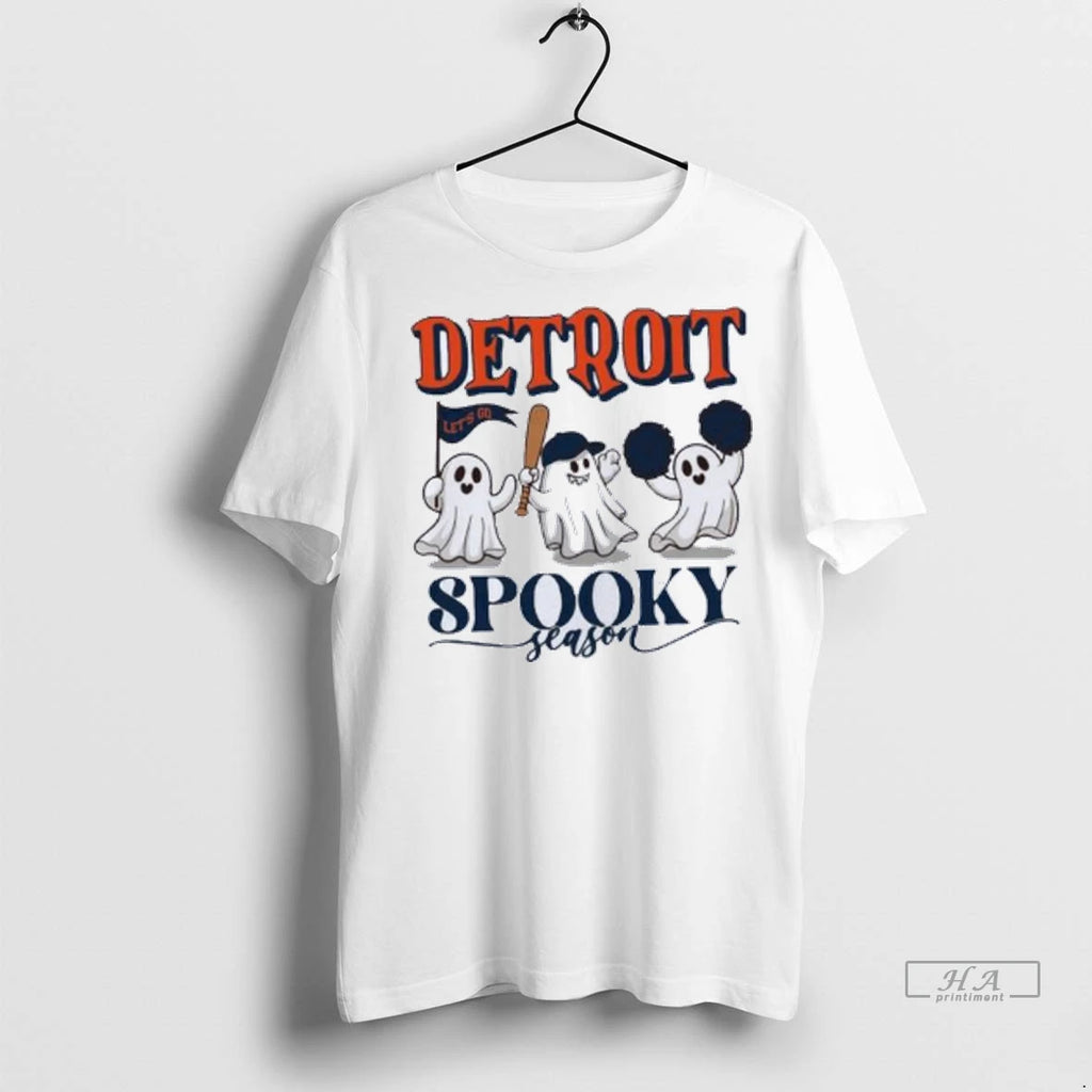 Trendy Officials Detroit Tigers Ghost Baseball Spooky Season Halloween Mlb Wild Card Shirt Sweater