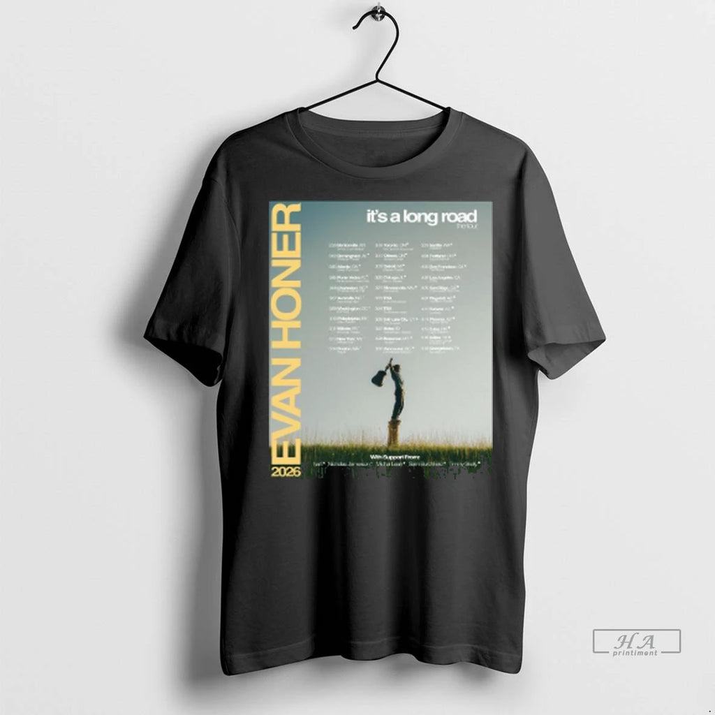 Trendy Officials Evan Honer Its A Long Road The Tour 2026 Long Sleve Shirt Sweater