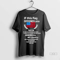 Trendy Officials If This Flag Offends You America Is My Country Shirt Sweater