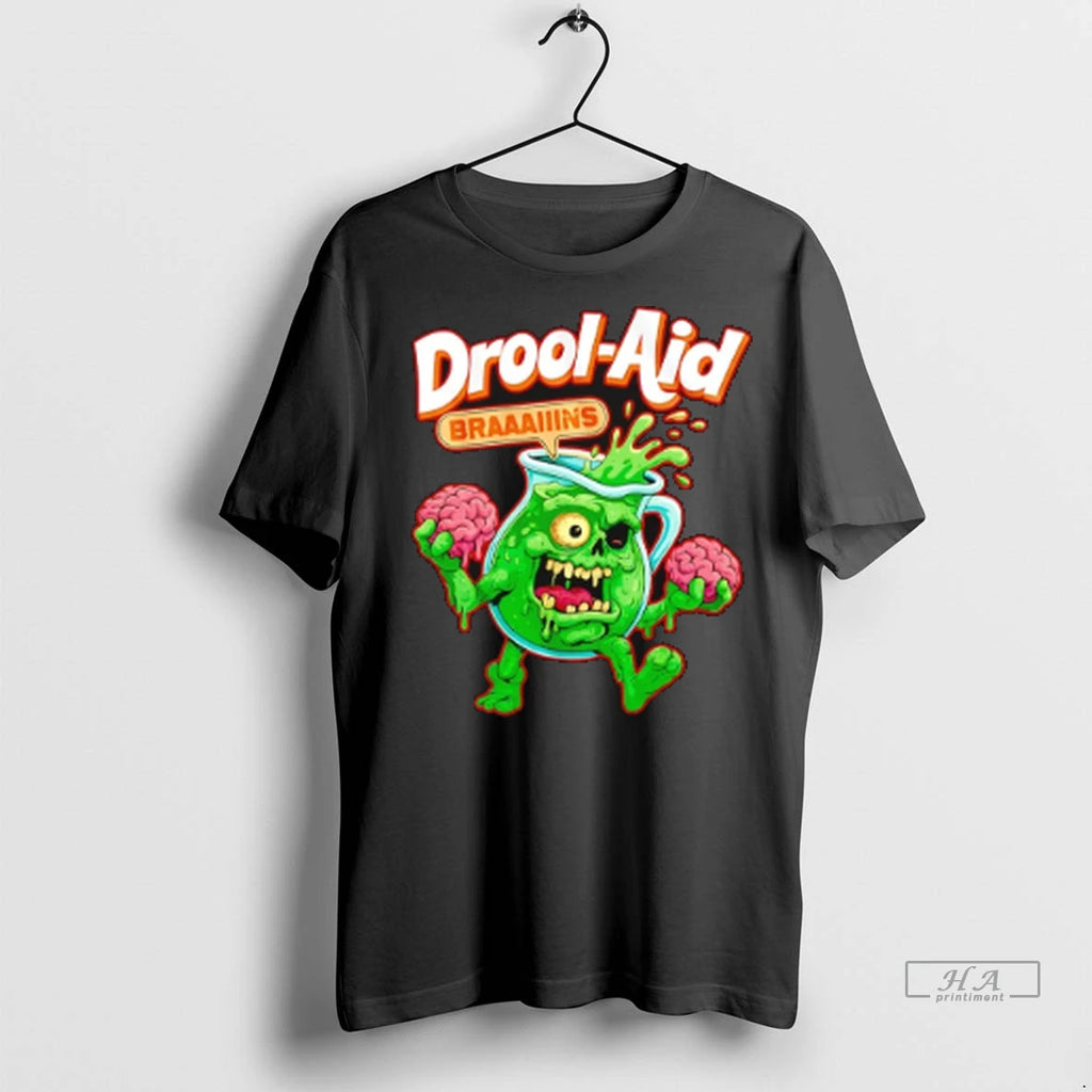 Trendy Officials Kool Aid Zombie Braaaiiins Drool Aid Halloween Shirt Sweater