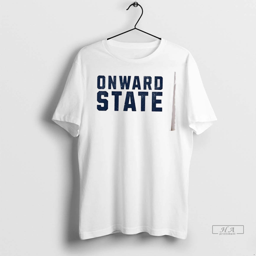 Trendy Officials Onward State Text Simple Shirt Sweater