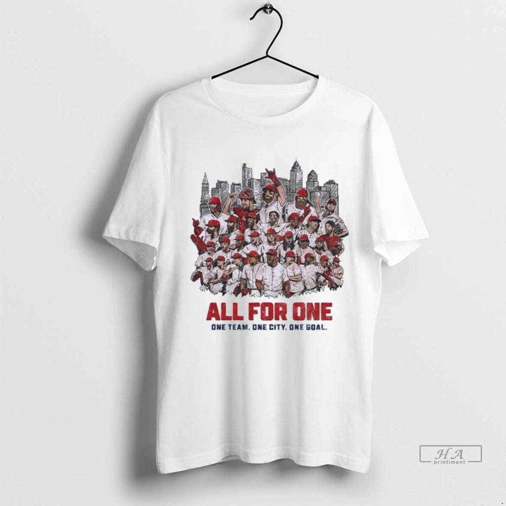 Trendy Officials Philadelphia Phillies All For One One Team One City One Goal Shirt Sweater
