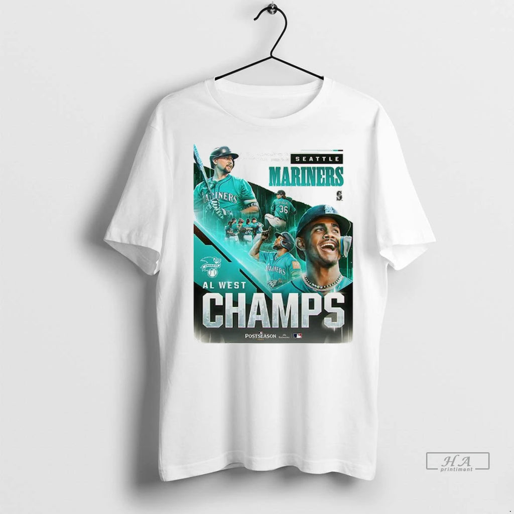 Trendy Officials Seattle Mariners Al West Champions 2025 Player Shirt Sweater