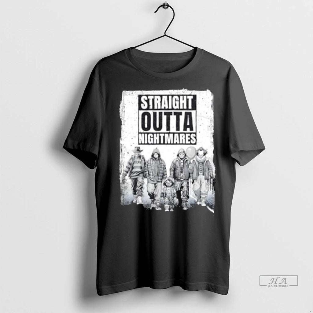 Trendy Officials Straight Outta Nightmares Horror Halloween Scary Shirt Sweater