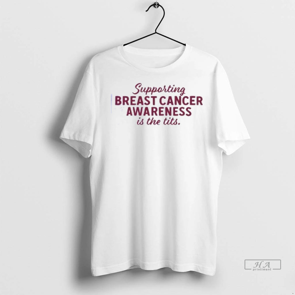 Trendy Officials Supporting Breast Cancer Awareness Is The Tits Shirt Sweater