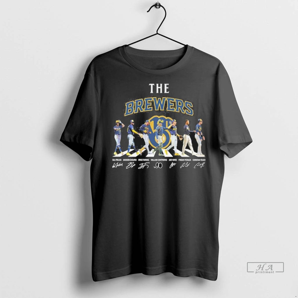 Trendy Officials The Brewers Abbey Road 2025 Postseason Shirt Sweater