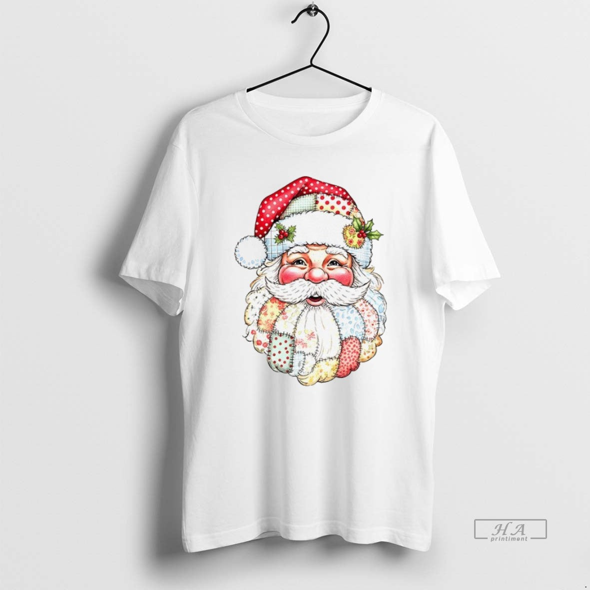 Trendy Santa Claus Big Head Merry Christmas 2025 Unisex , , , Long Sleeve Tee