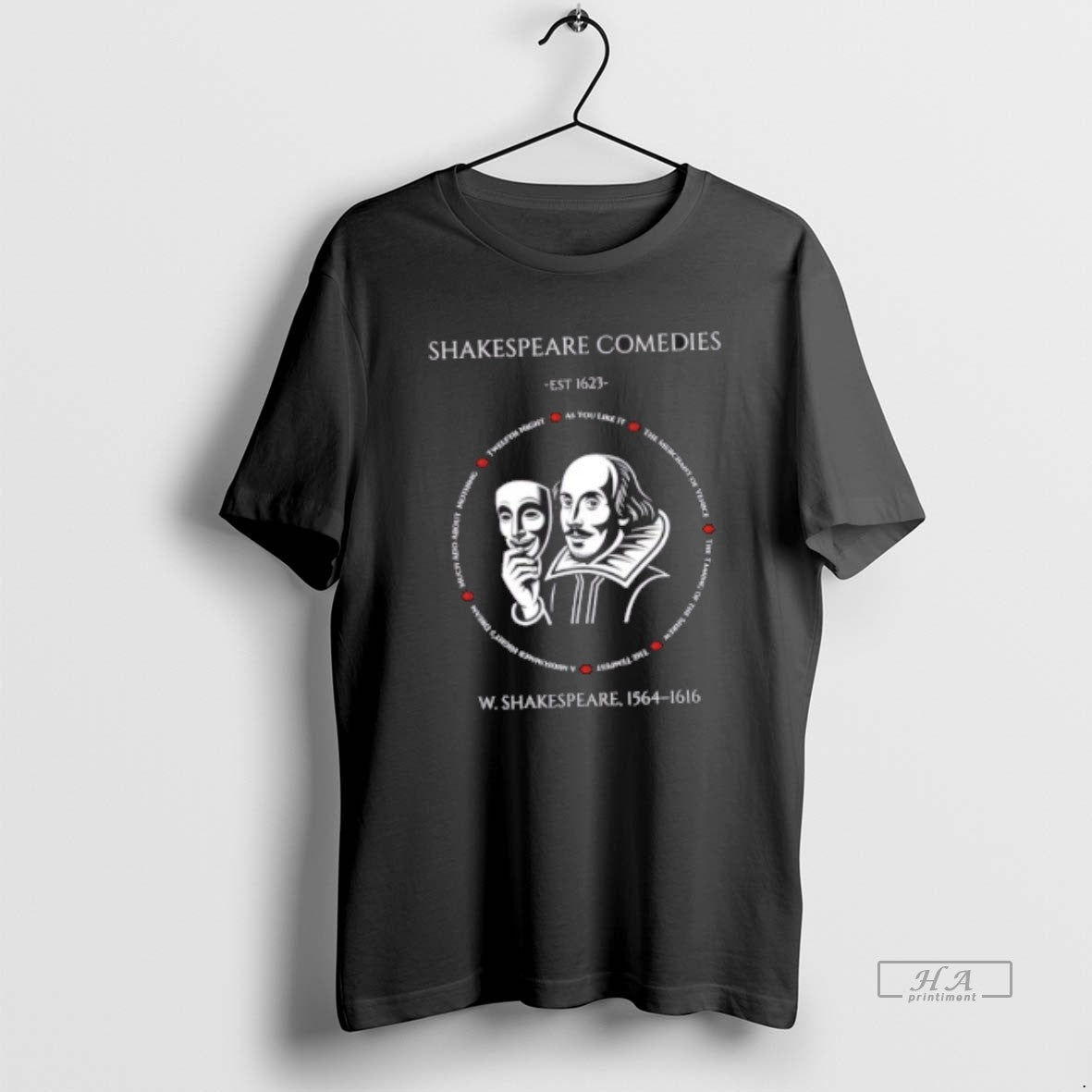 Trendy Shakespeare Comedies Est 1623 W Unisex , , , Long Sleeve Tee