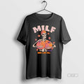 Trendy Skeleton Man I Love Fall Milf Unisex , , , Long Sleeve Tee