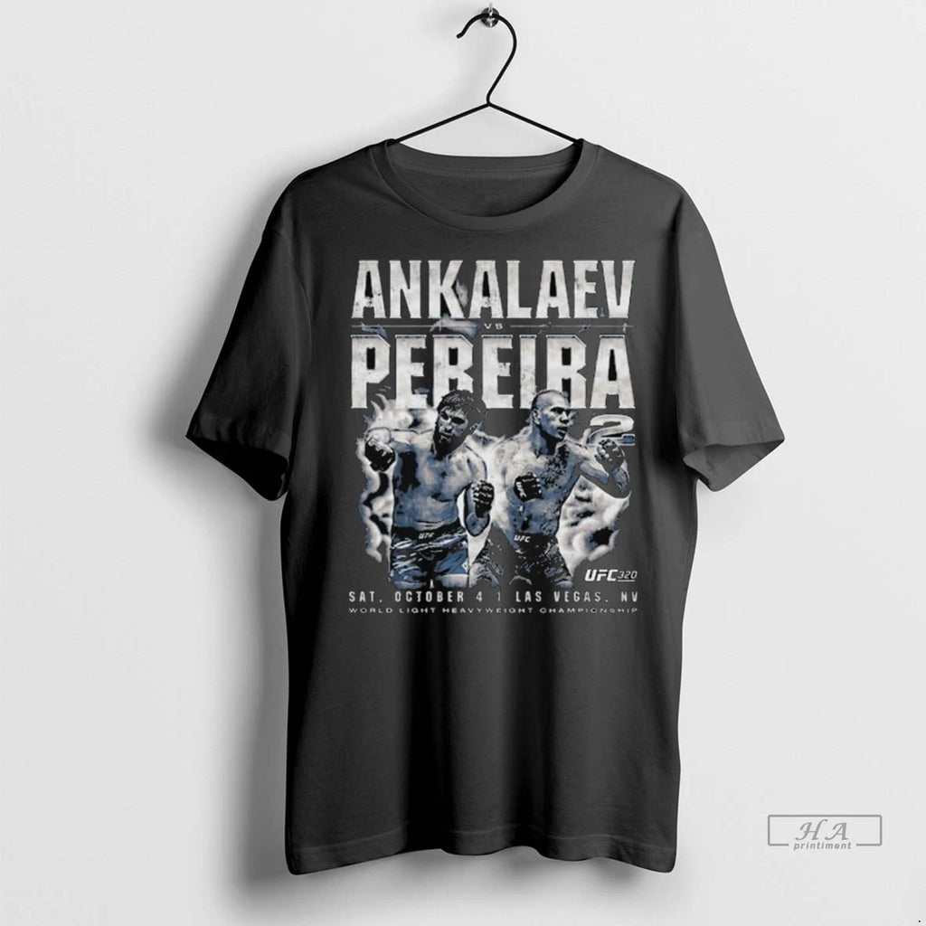 Trendy Ufc 320 Ankalaev Vs Pereira 2 Vintage Long Sleve Shirt Sweater