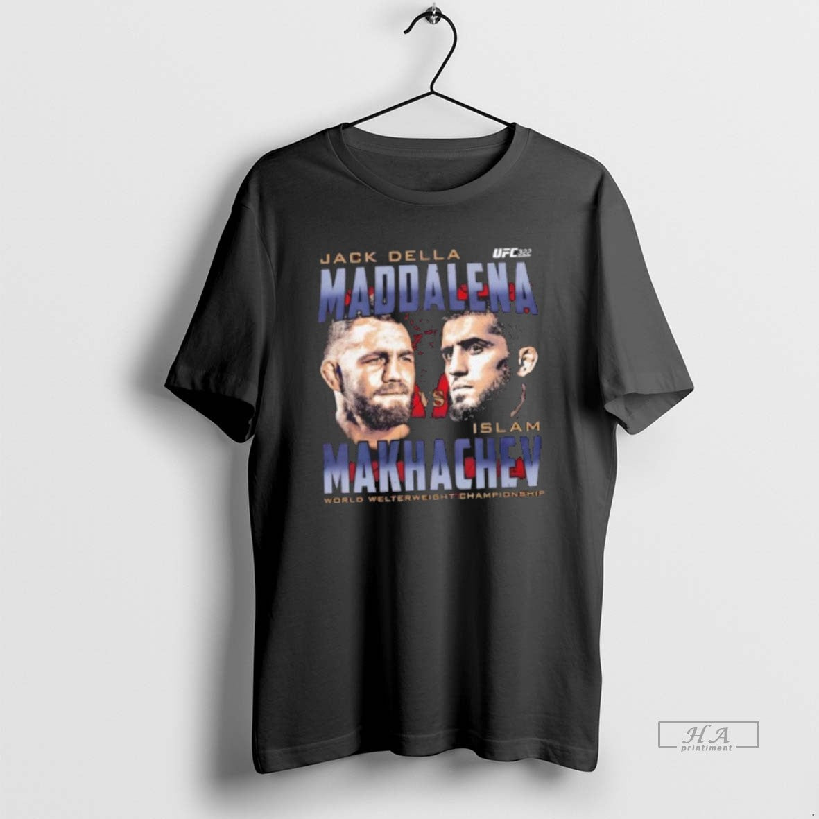 Trendy Ufc 322 Della Maddalena Vs Makhachev Heads Unisex , , , Long Sleeve Tee