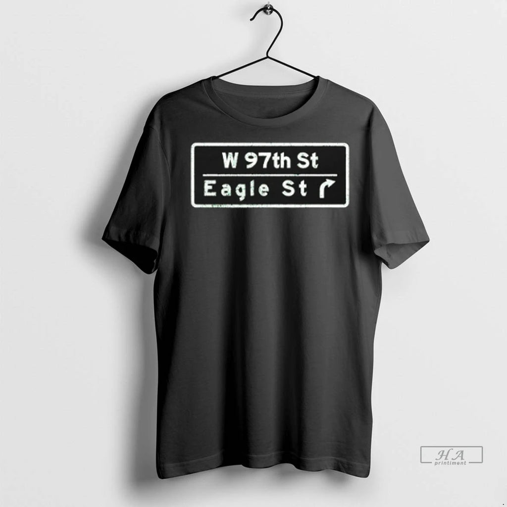 Trendy W 97th St Eagle St Road Signs Shirt Sweater
