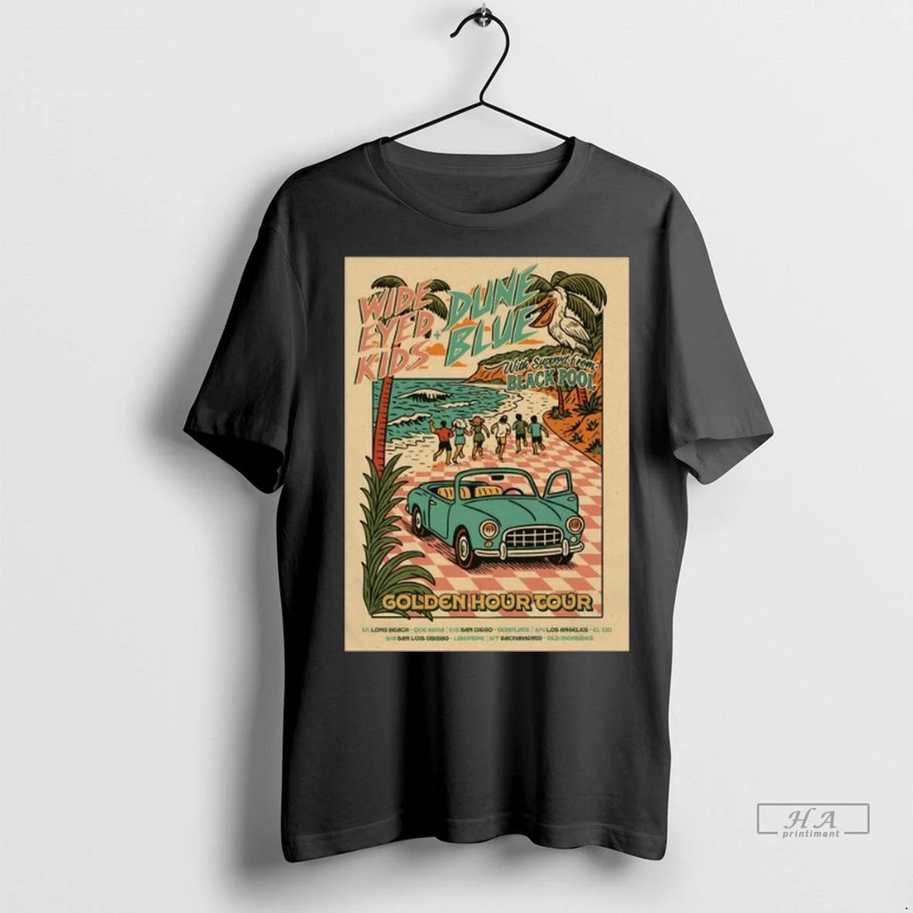 Trendy Wide Eyed Kids And Dune Blue 2025 Golden Hour Tour Long Sleve Shirt Sweater