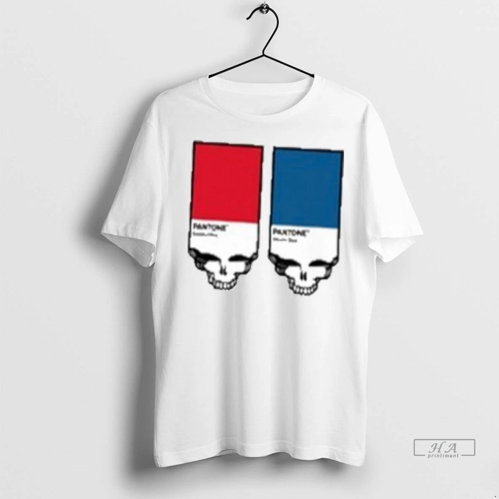 Trendy Grateful Dead Pantone Red Blue Shirt Sweater