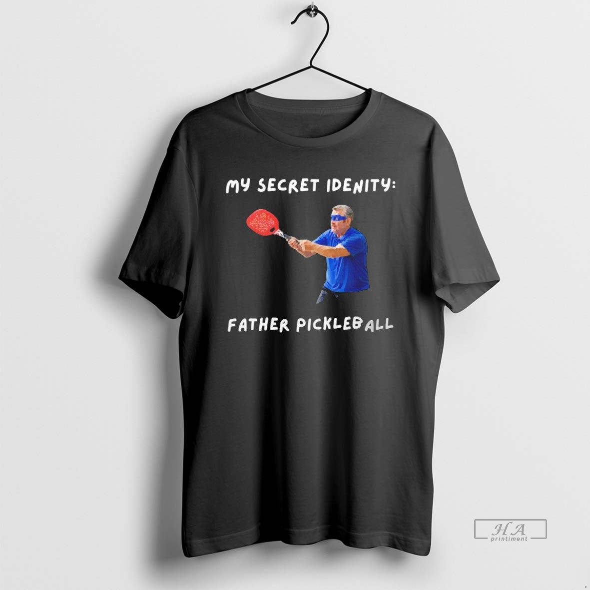 Trendy Splnsrfa My Secret Identity Father Pickleball Blackshirt Unisex , , , Long Sleeve Tee