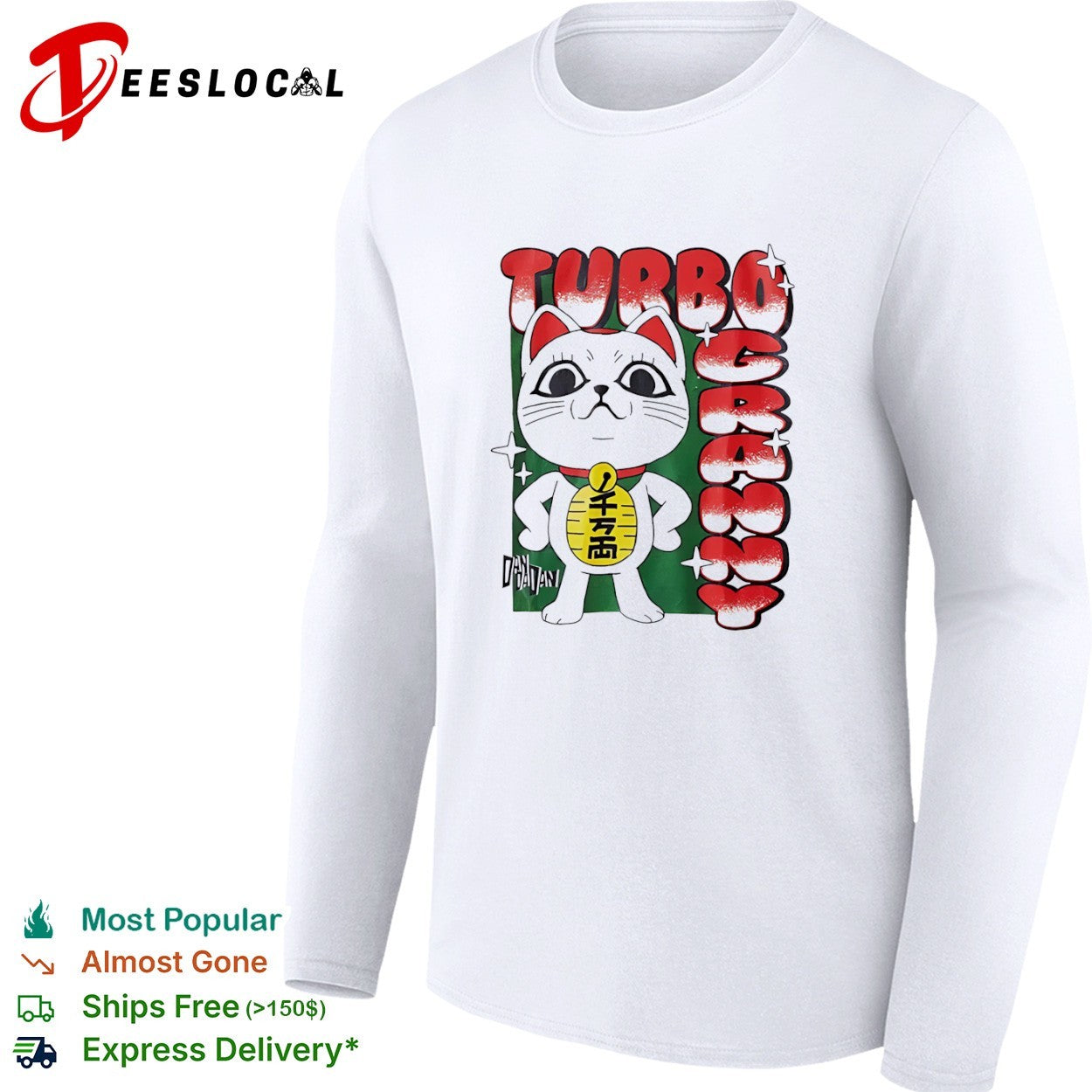 Turbo Granny Dan Dadan Lucky Cat Dandadan shirt