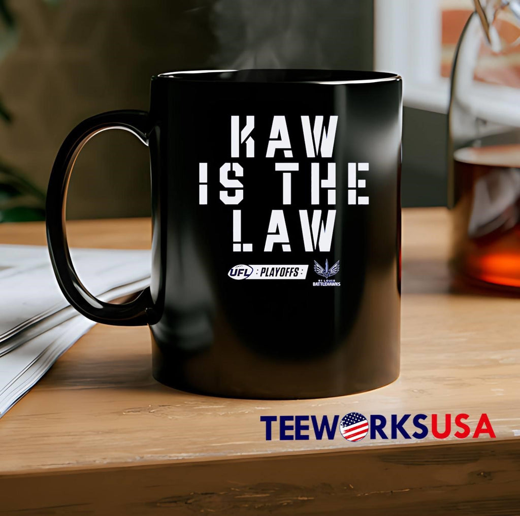 UFL Playoff Gear Kaw Is the Law St. Louis Battlehawks shirt