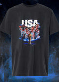 USA National Soccer Team Players Celebrating World Cup Trophy T-Shirt