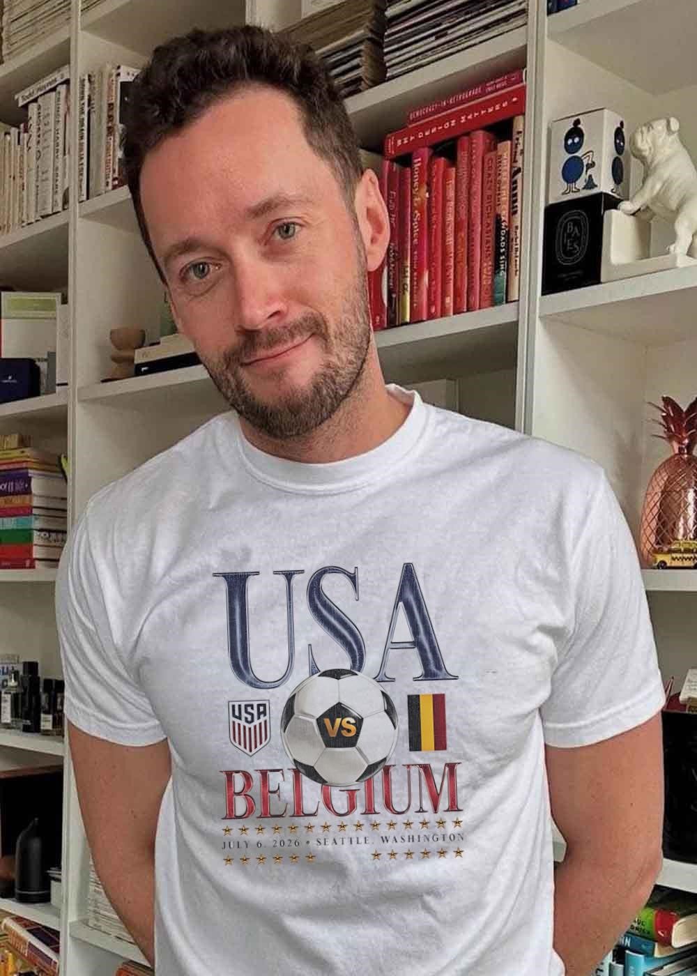 USA vs Belgium Soccer July 6 2026 Seattle Washington Team USA Belgium T-Shirt