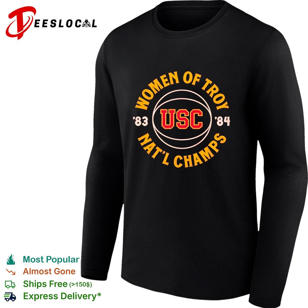 USC Women of Troy 1983 1984 Nat’l Champs NCAA Basketball shirt